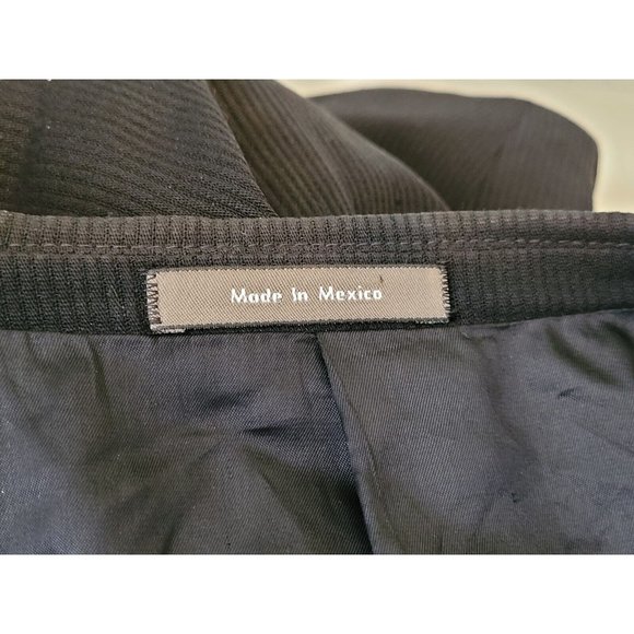 CALVIN KLEIN 41R MEN SPORT COAT BLACK WOOL THREE-BUTTON CORDUROY PATTERN B529 - Picture 4 of 11